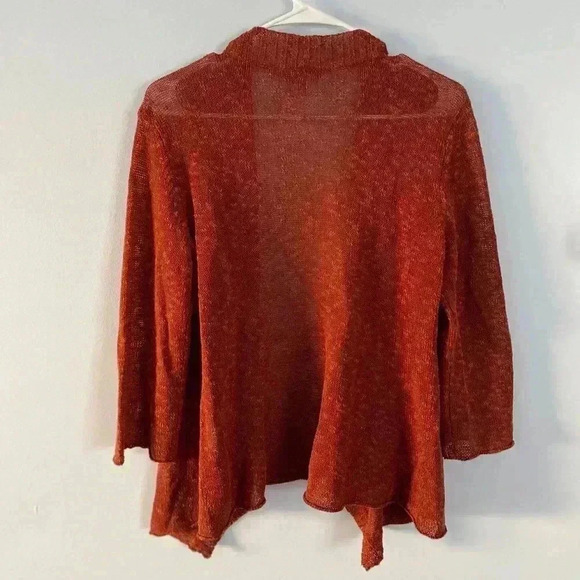 Eileen Fisher Rust Cardigan - Picture 4 of 7